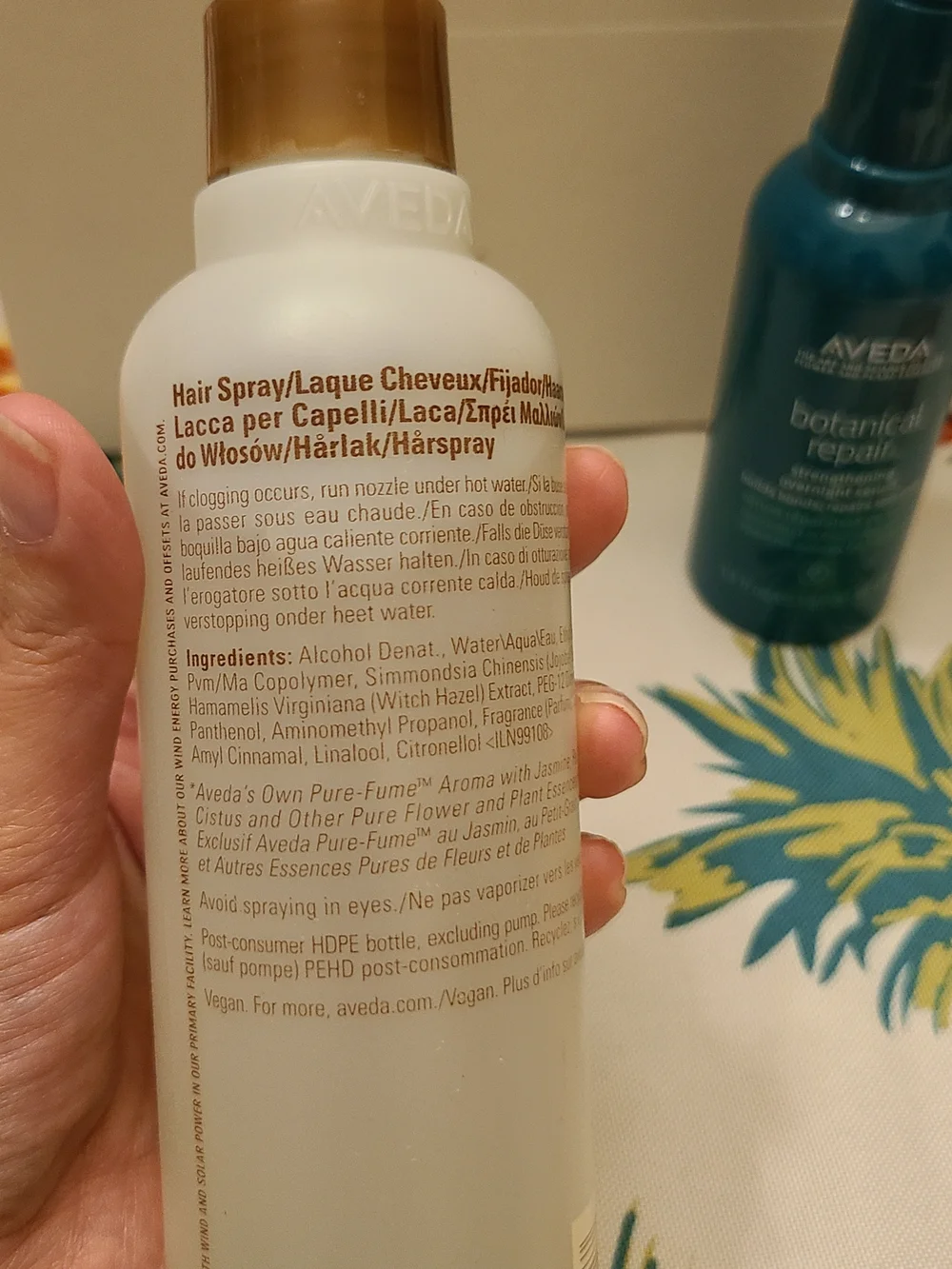 Aveda Hairspray & Overnight Serum